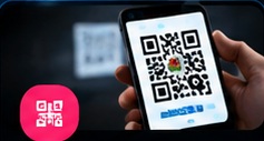 QR code on a phone